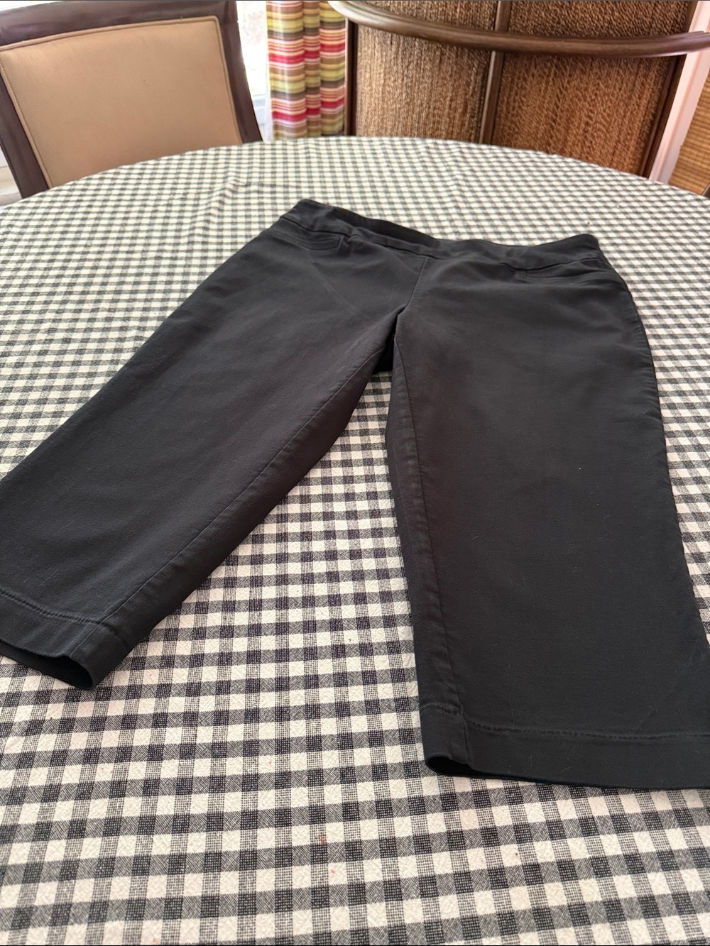 croft & barrow Black Stretch Capri Pants